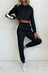 'Maria' Cropped Hoodie and Jogger Set - Celes Fashion